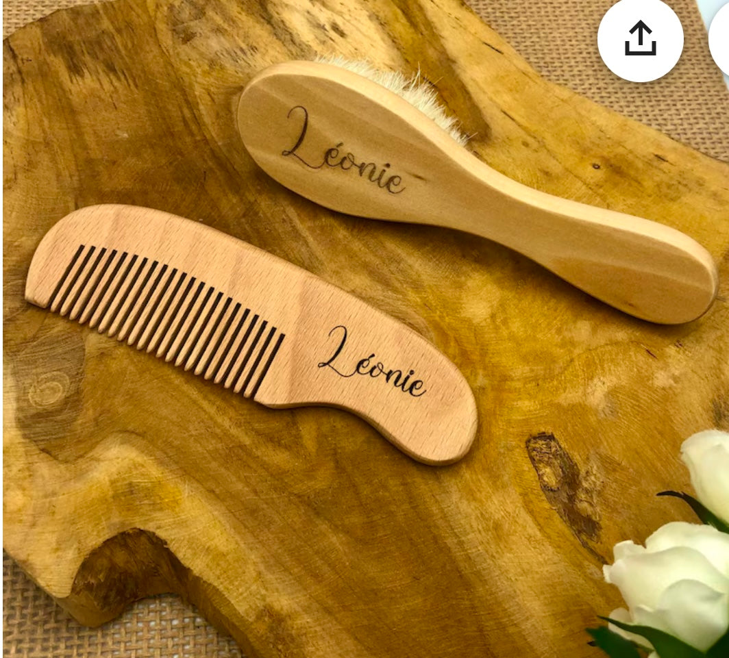 Ensemble brosse et peigne bébé