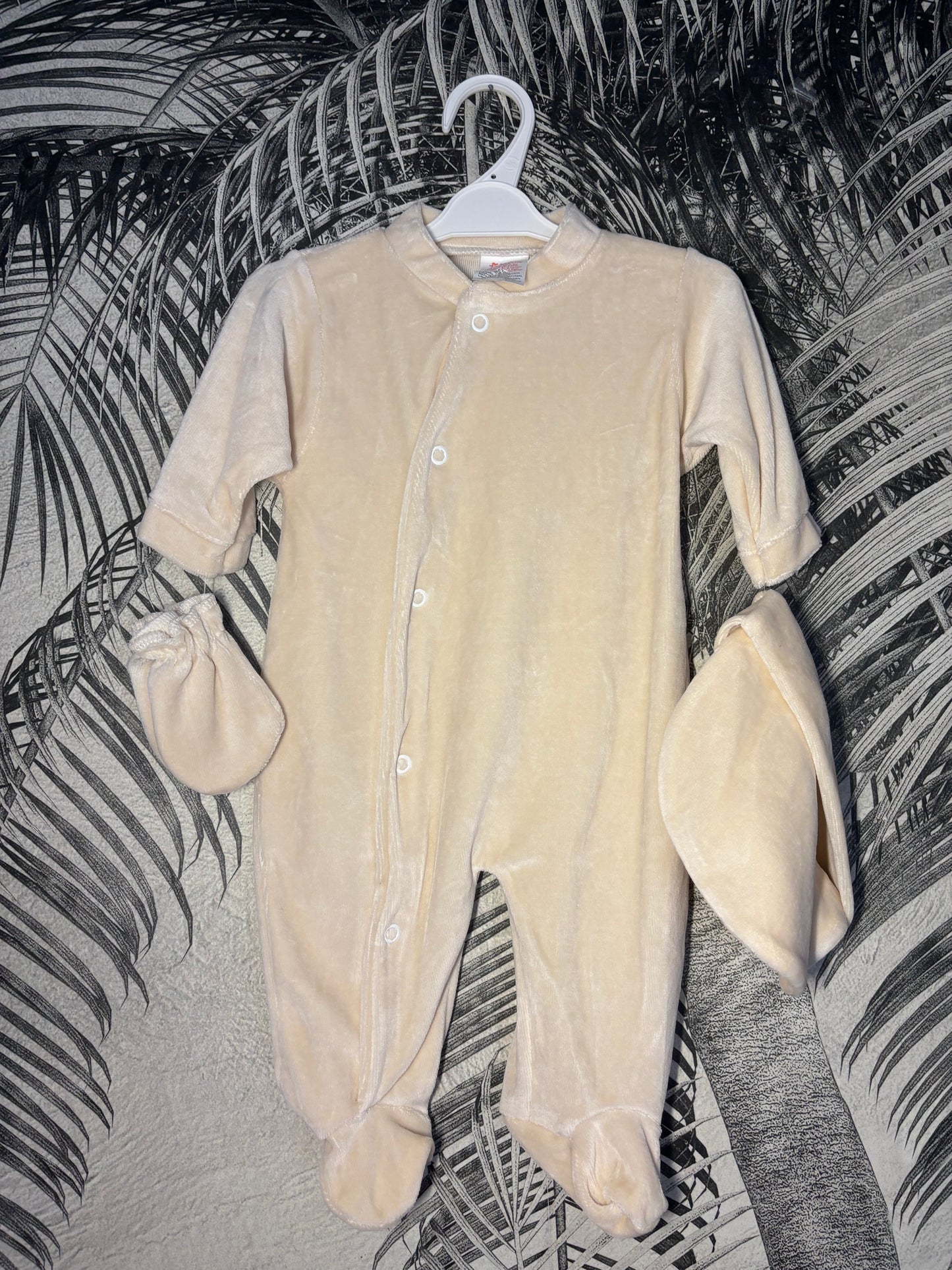 Pyjama trois pièces en velours 