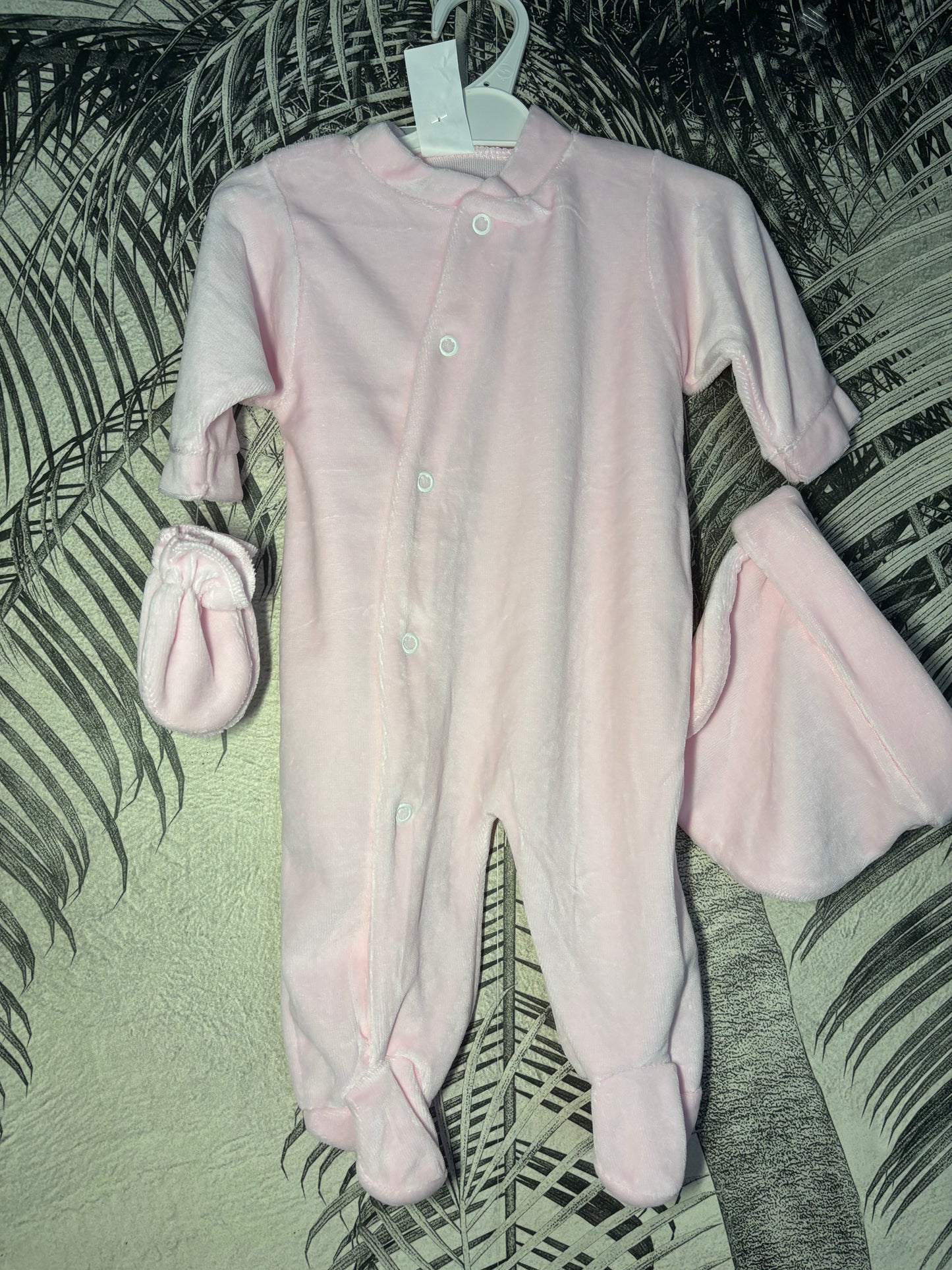 Pyjama trois pièces en velours 