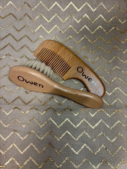 Ensemble brosse et peigne bébé