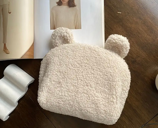 Trousse Teddy à personnaliser couleur beige