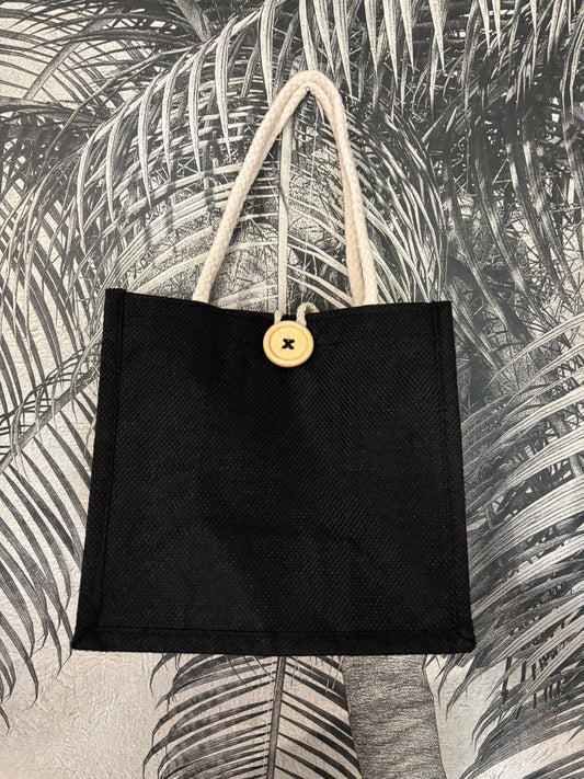 Sac en jute couleur noir